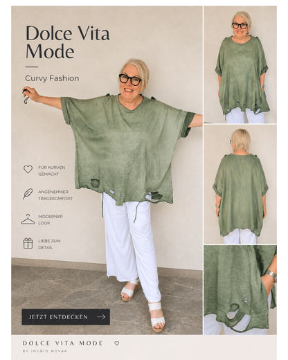 Oversize Shirt - OLIVE