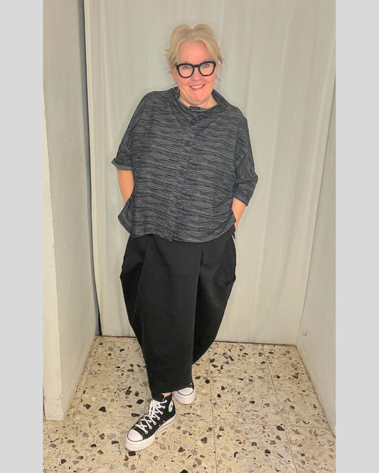 Oversize-JACKE "Easy Street" – Grau-Schwarz