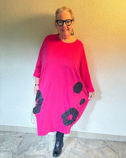Oversize-Kleid mit Wow-Faktor - khaki oder pink