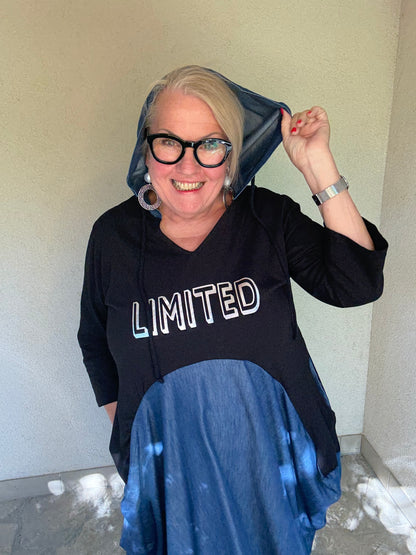 LIMITED Tunika – Hoodie-Style trifft auf Denim-Vibes