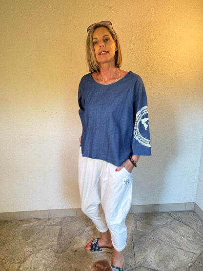 Denim-Navystyle – Casual Chic mit Aussage von Luukaa