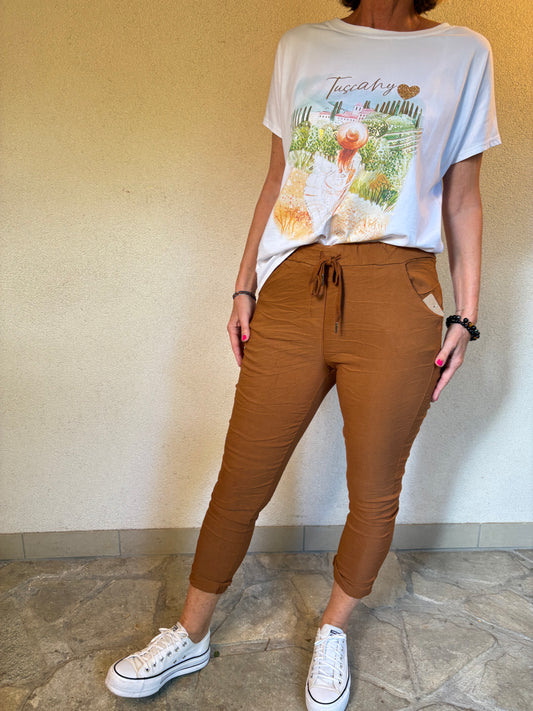 Stretch-Hose BRAUN