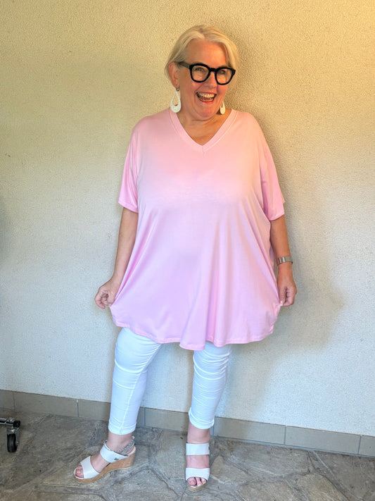 T-SHIRT - zartes ROSA - starker Look