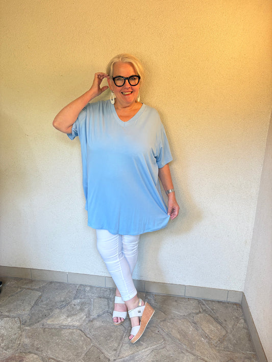 T-Shirt - HELLBLAU - bringt frische in den Tag