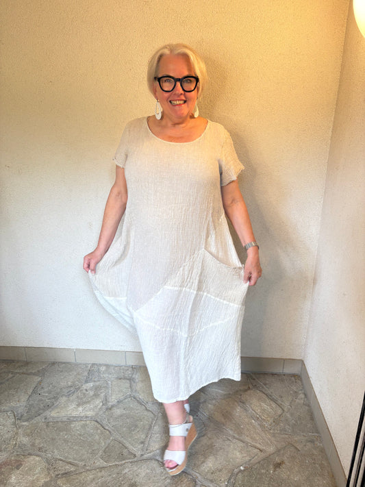 Leinenliebe - Crash-Leinenkleid von Luuka