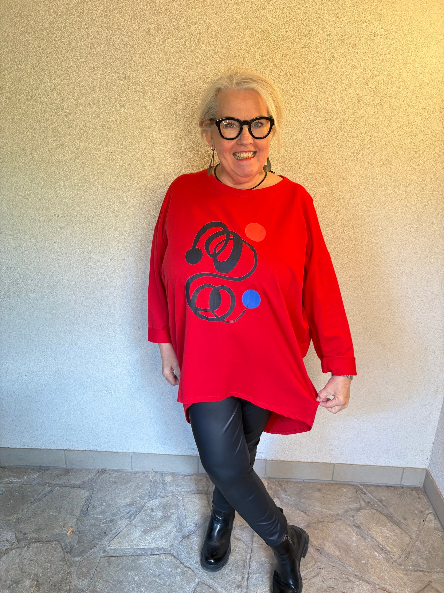 Sweater – Rot oder Blau, Hauptsache WOW