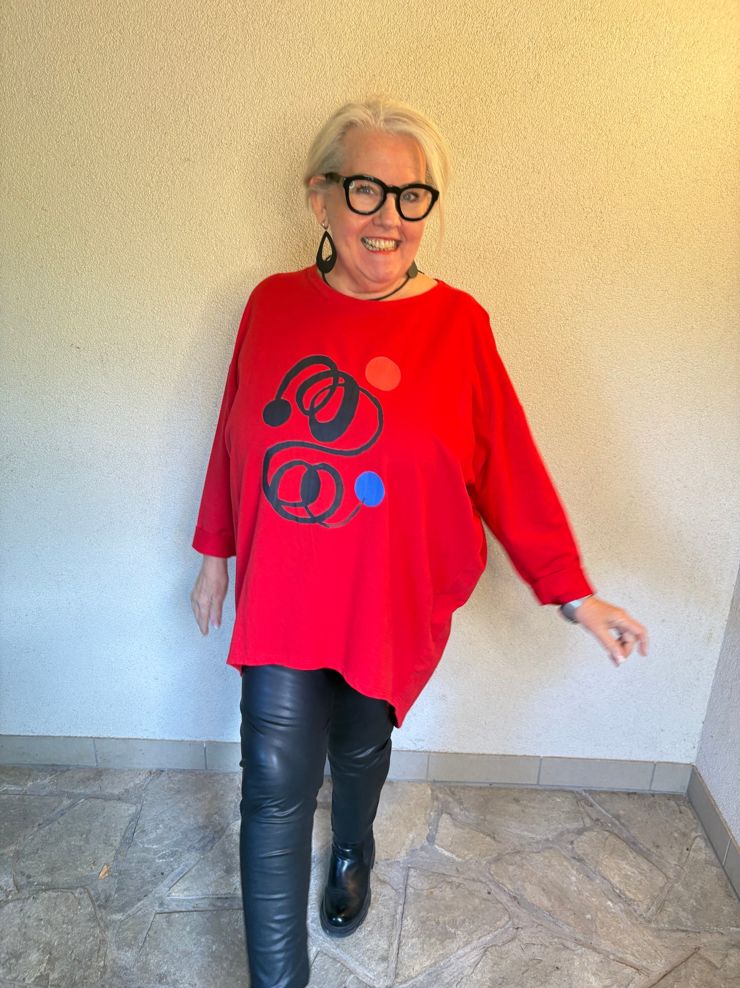 Sweater – Rot oder Blau, Hauptsache WOW