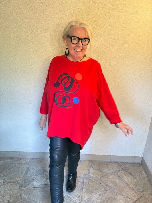 Sweater – Rot oder Blau, Hauptsache WOW