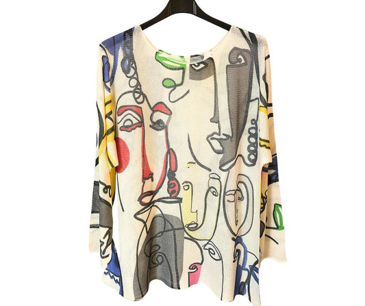 Graffiti-SHIRT auch als Sommerpulli tragbar